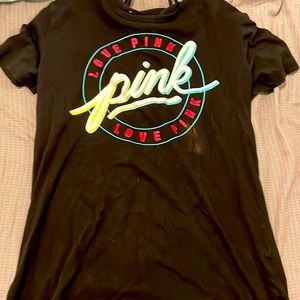 PINK black tee